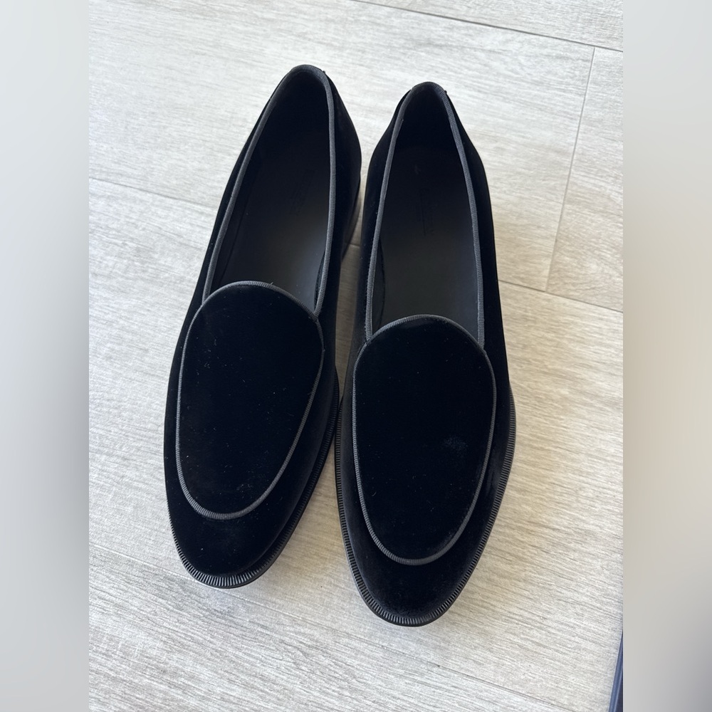 Elegant Black Velvet Loafers